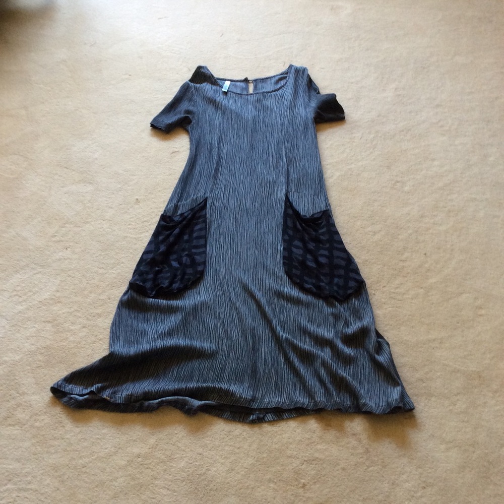 Matti Mamane “lavender look” dress full crinkle
